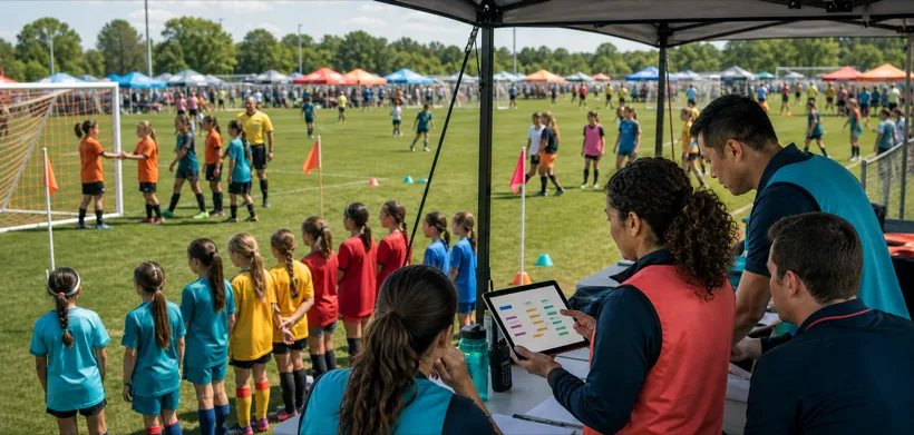 ZKickoff tournament bracket and group-stage operations view.